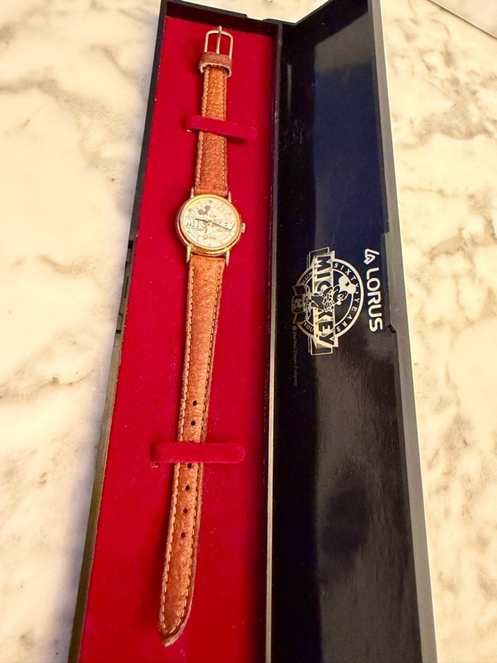 Vintage Lorus 1987 Mickey Mouse 60 Years Watch with Original Case WORKS